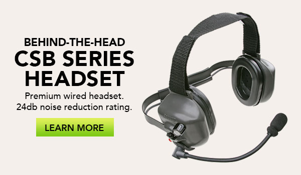 behind the head headsets for crane crews