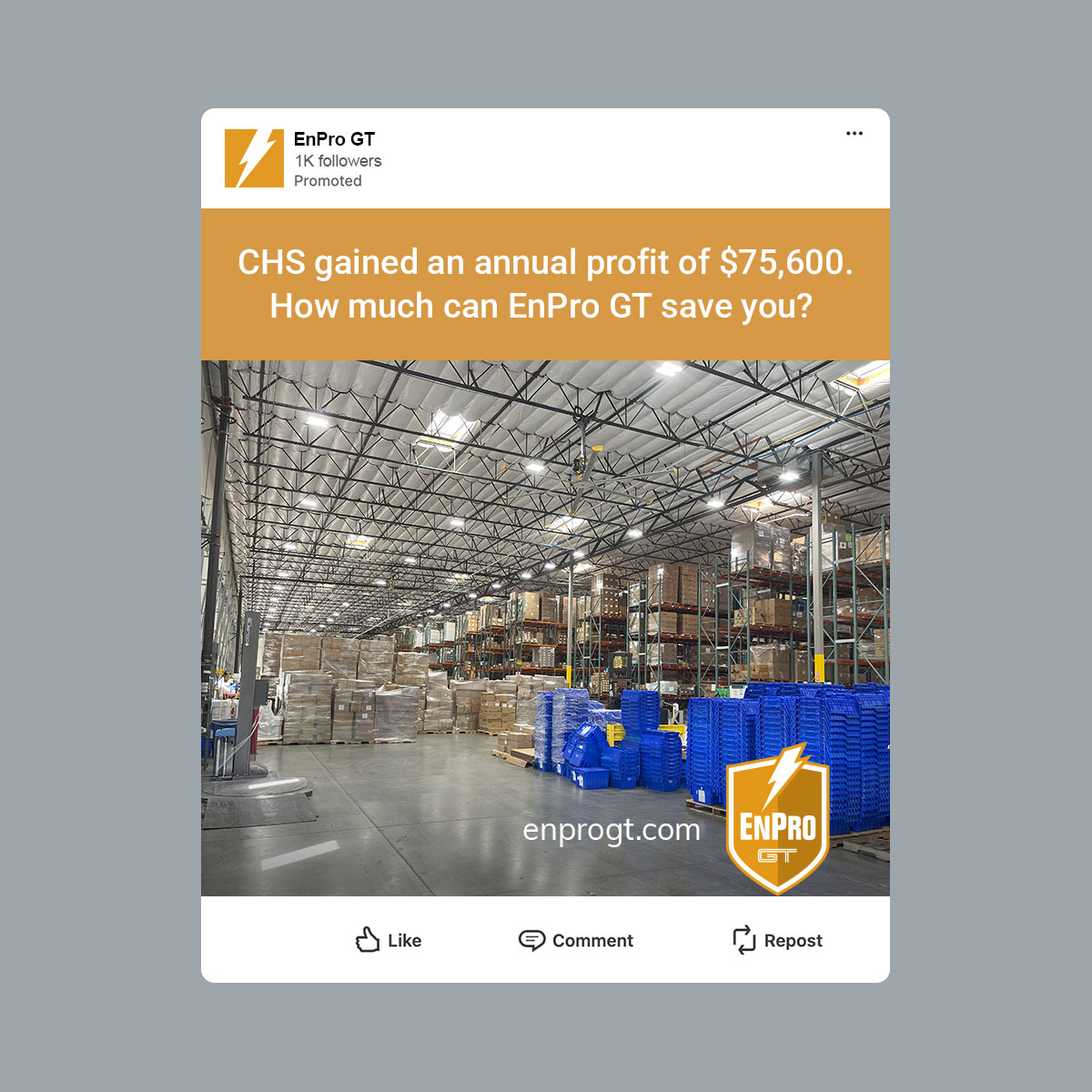 EnPro GT social media advertising
